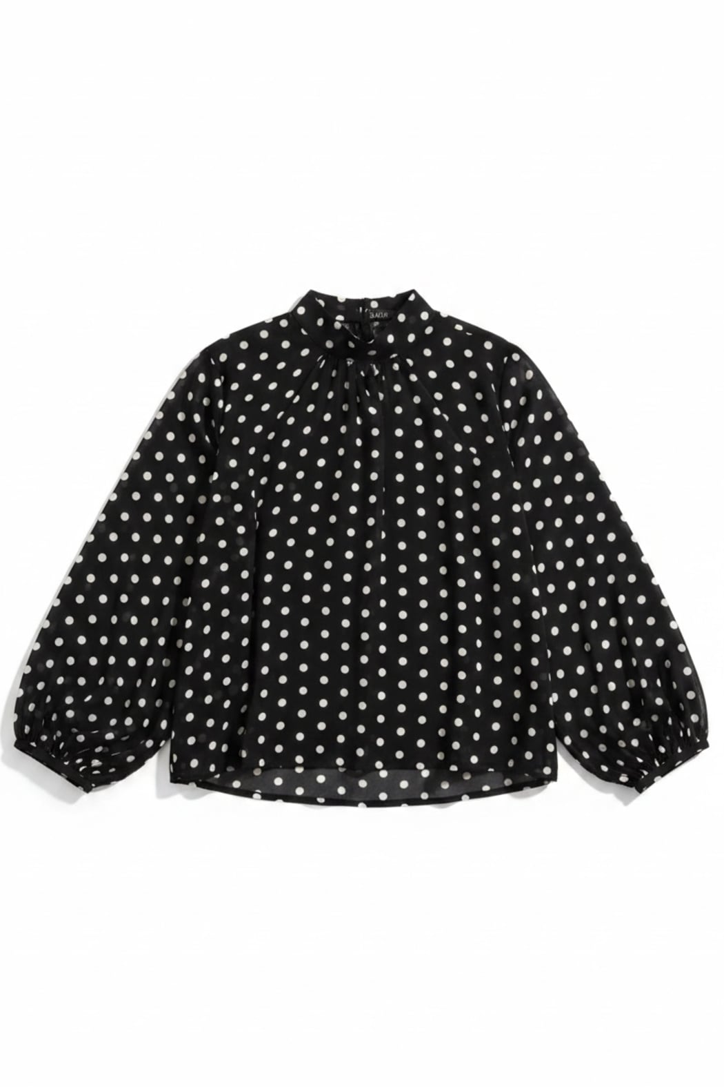 Polka Dot Sheer Blouse