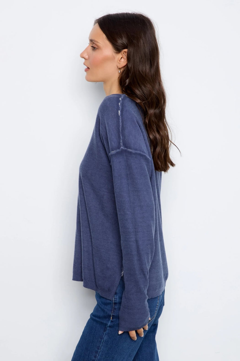 Reversible Floral V-Neck Sweater