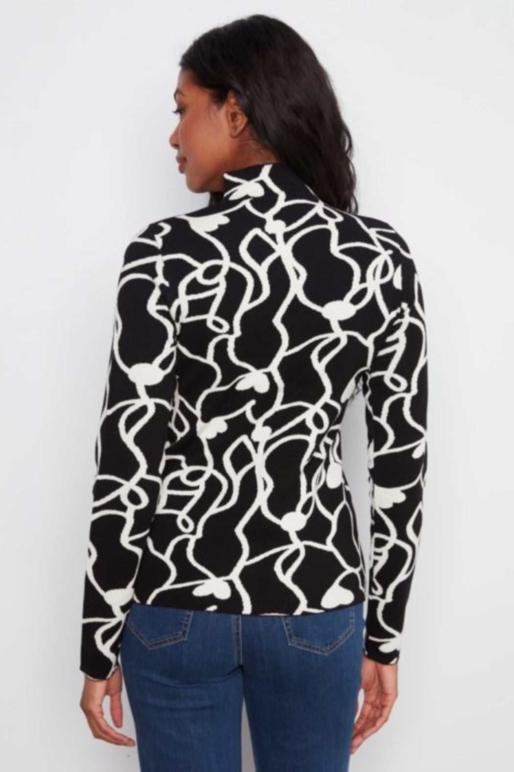 Reversible Mock Neck Sweater