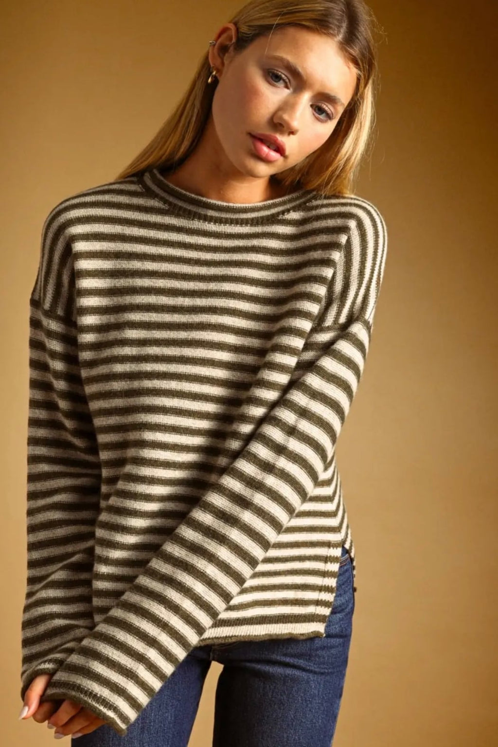 ROLLED NECK TOP