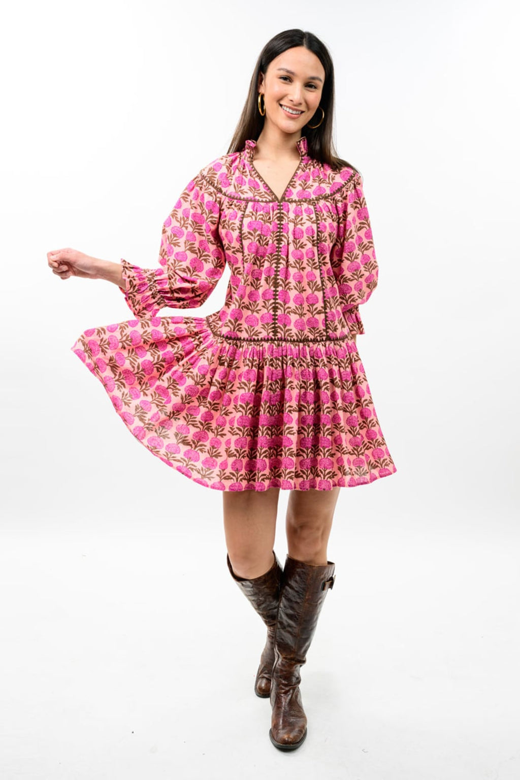 Ruffle Collar Dress