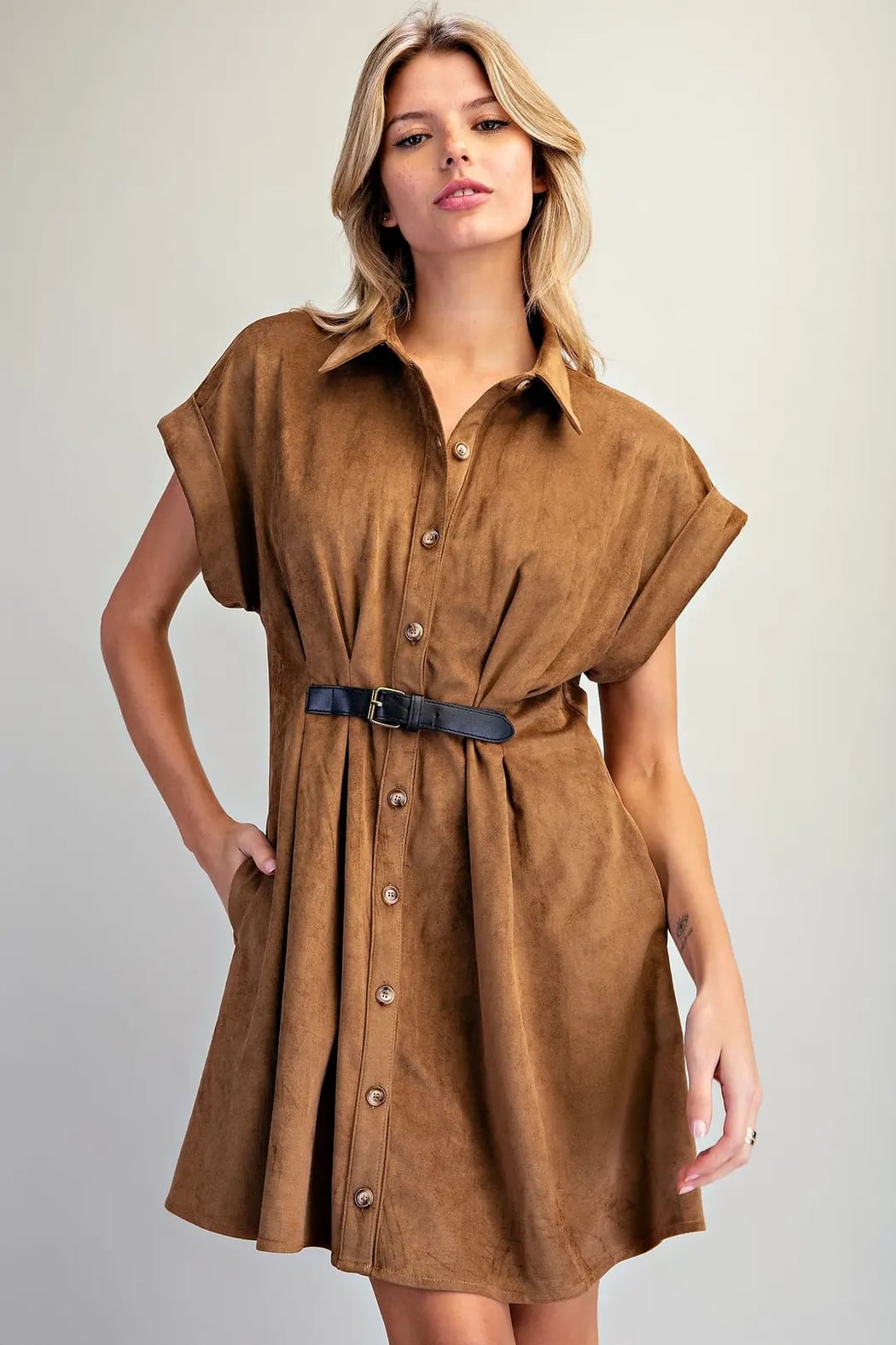 Sassy in Suede dress