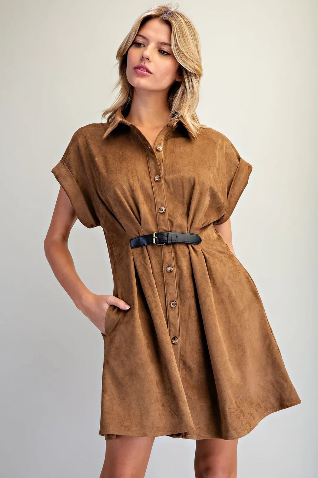 Sassy in Suede dress
