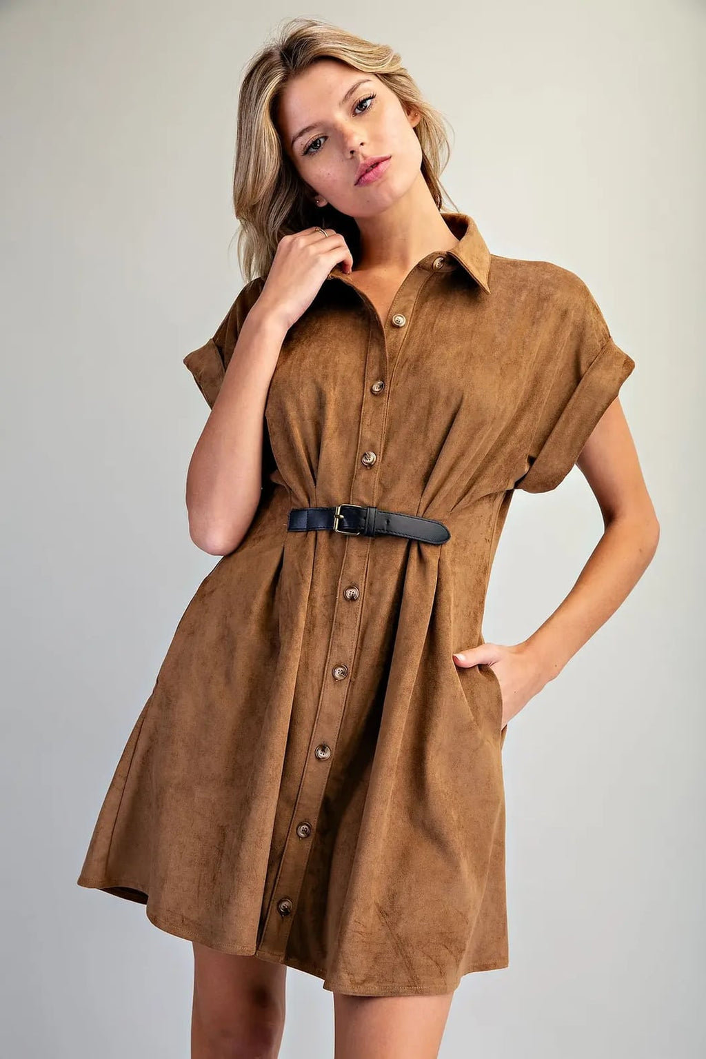Sassy in Suede dress