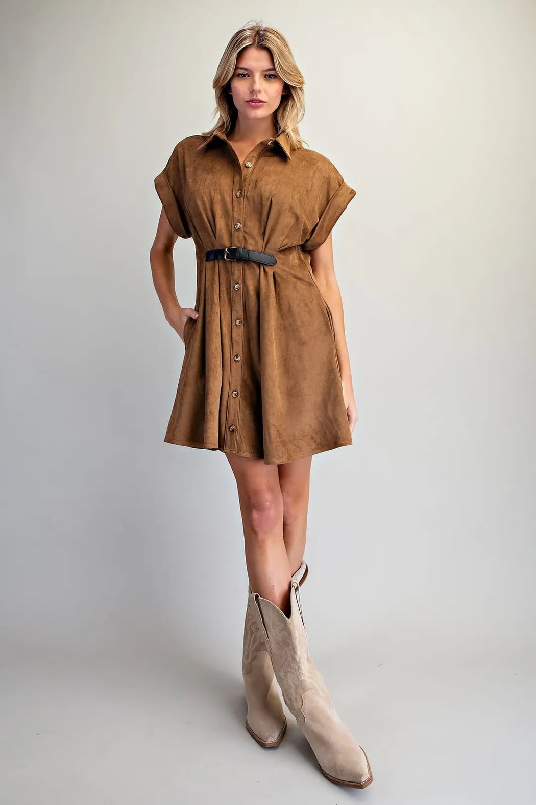 Sassy in Suede dress