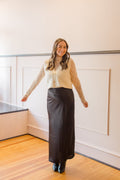 Satin Midi Skirt