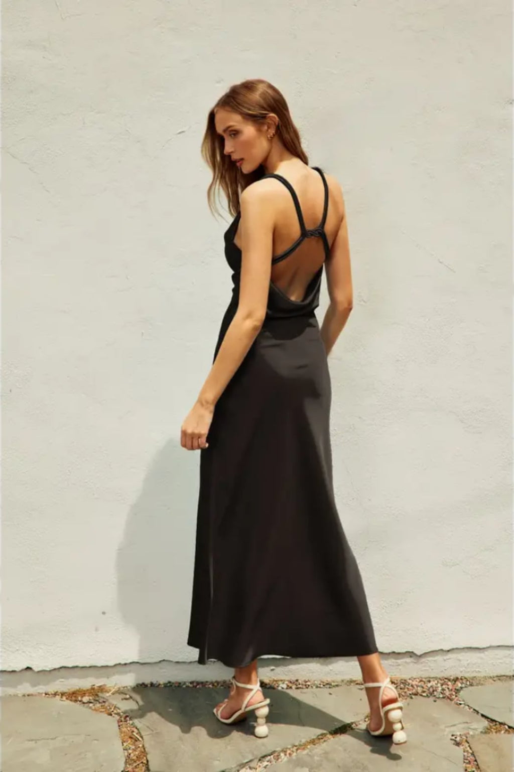 Satin Twist Dress