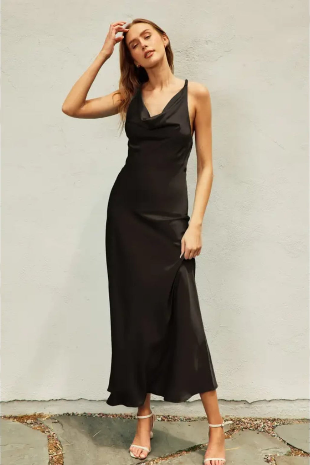 Satin Twist Dress