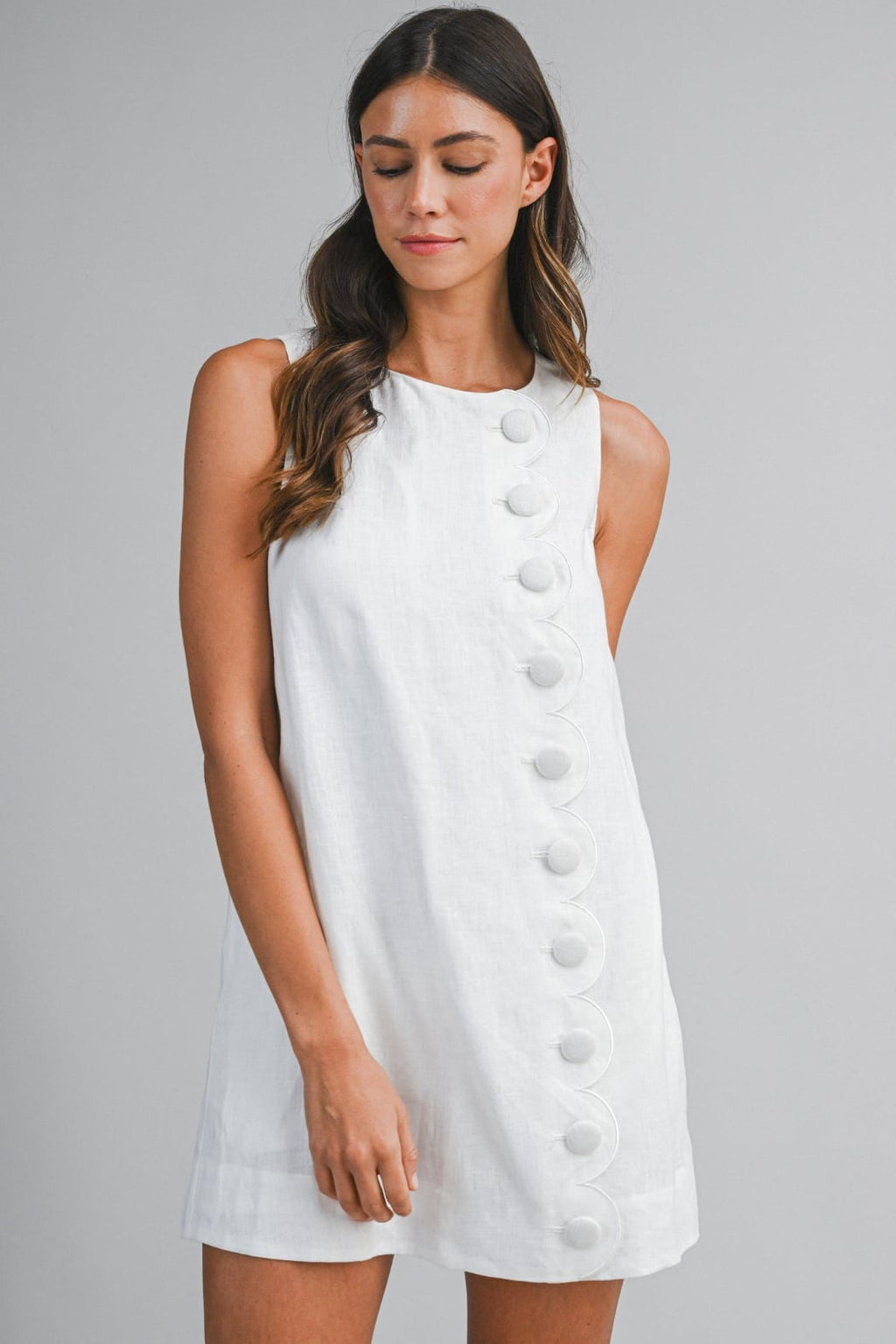 Scallop Mini Dress