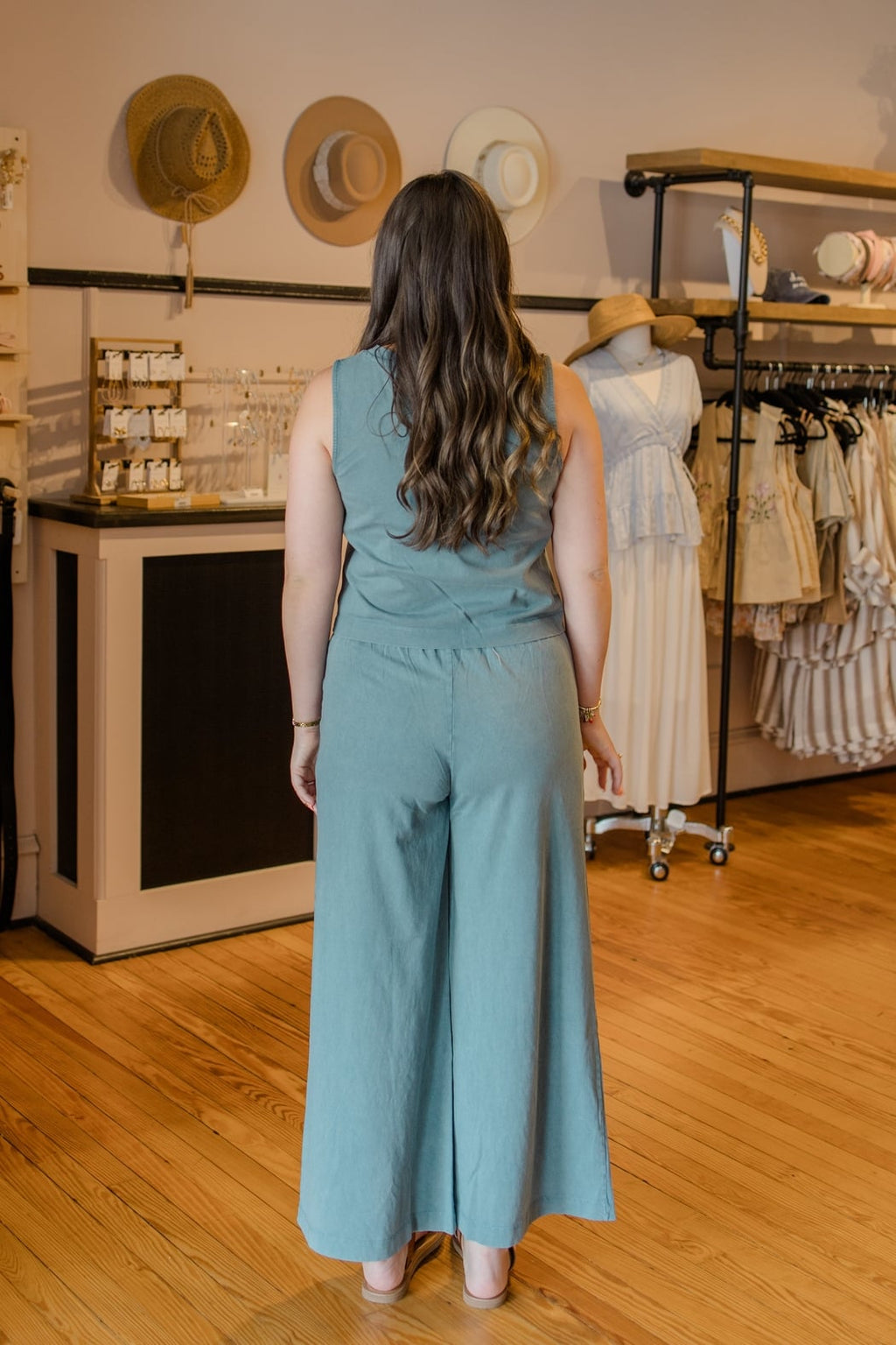 Scout Jersey Cropped Flare Pant