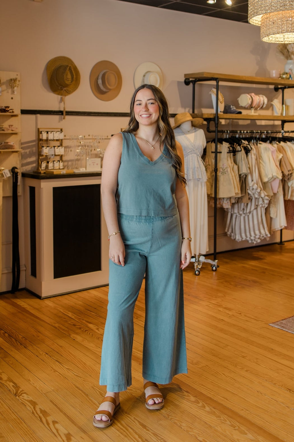 Scout Jersey Cropped Flare Pant