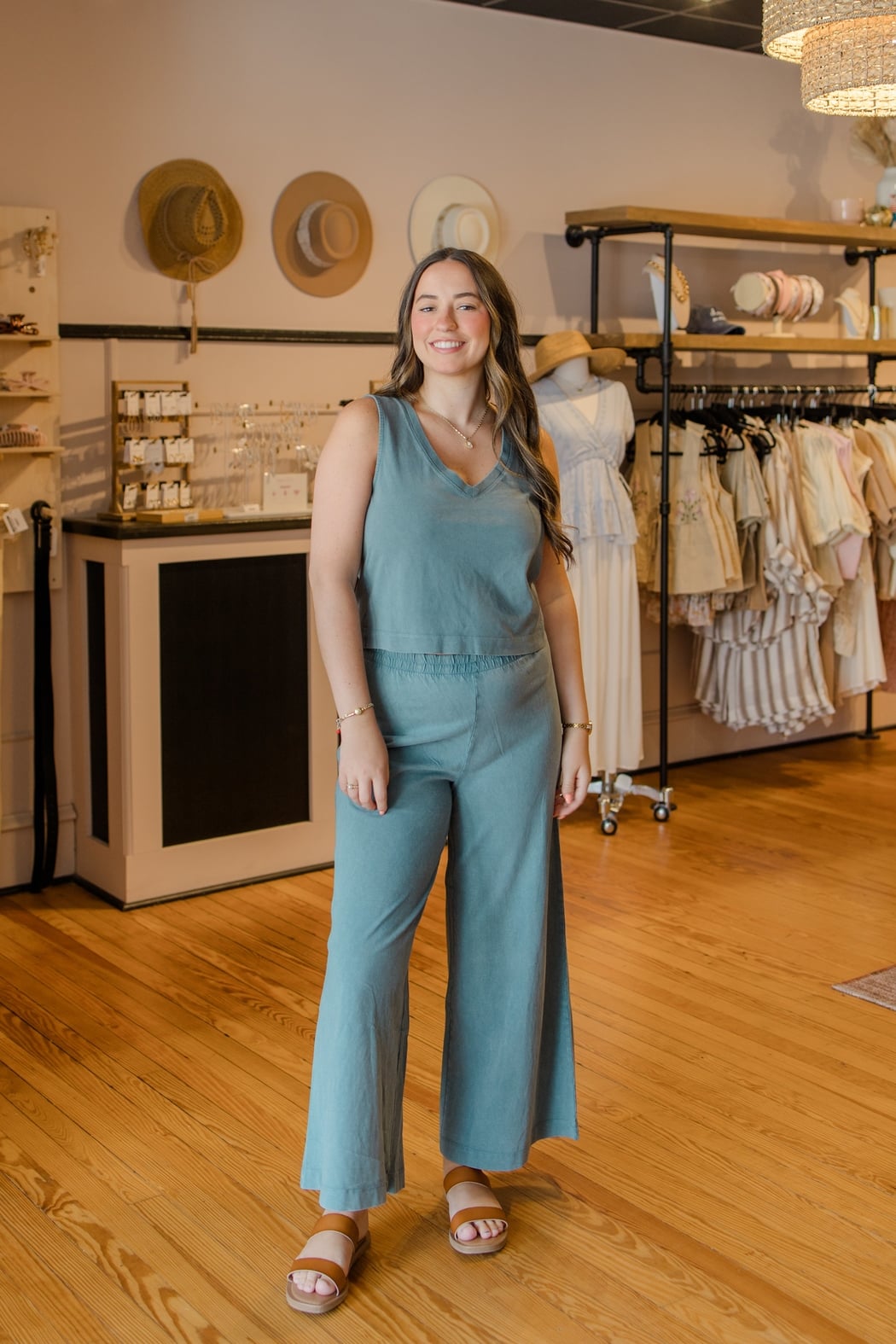 Scout Jersey Cropped Flare Pant