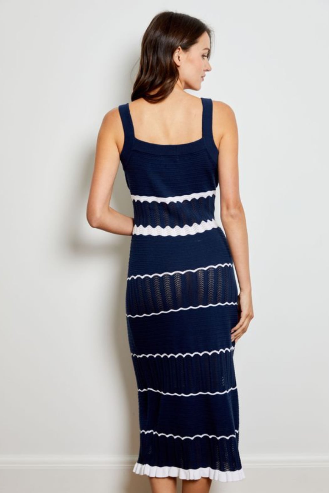 Sharon Navy Knit Dress