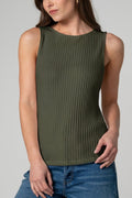 Sleeveless Boat Neck Top