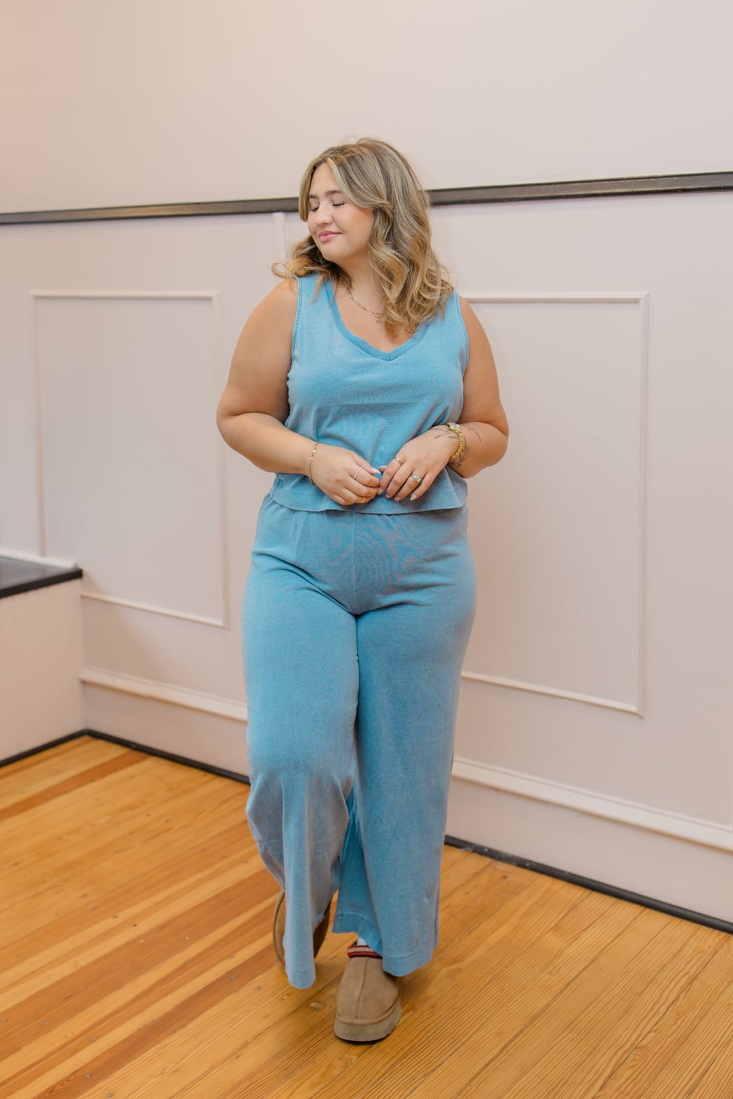 Sloane V-Neck Denim Tank