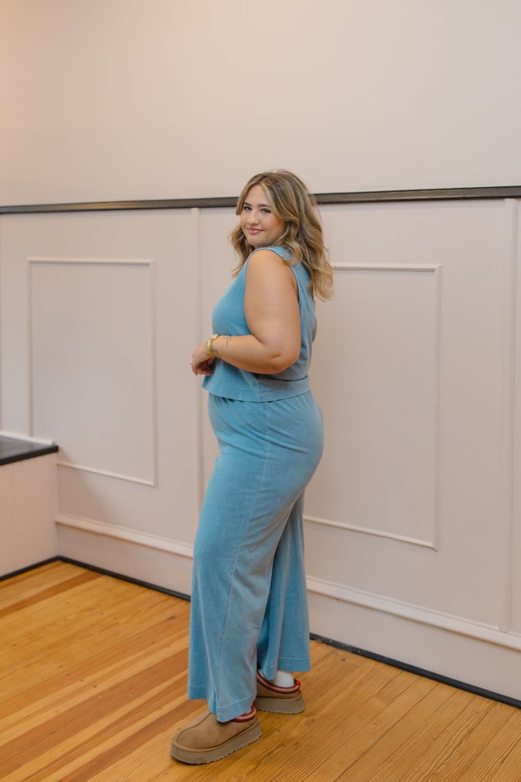 Sloane V-Neck Denim Tank