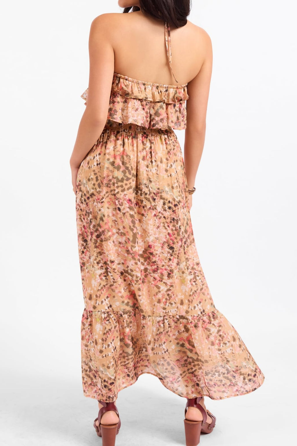 SUNSET CANYON STRAPLESS MAXI DRESS