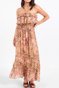 SUNSET CANYON STRAPLESS MAXI DRESS