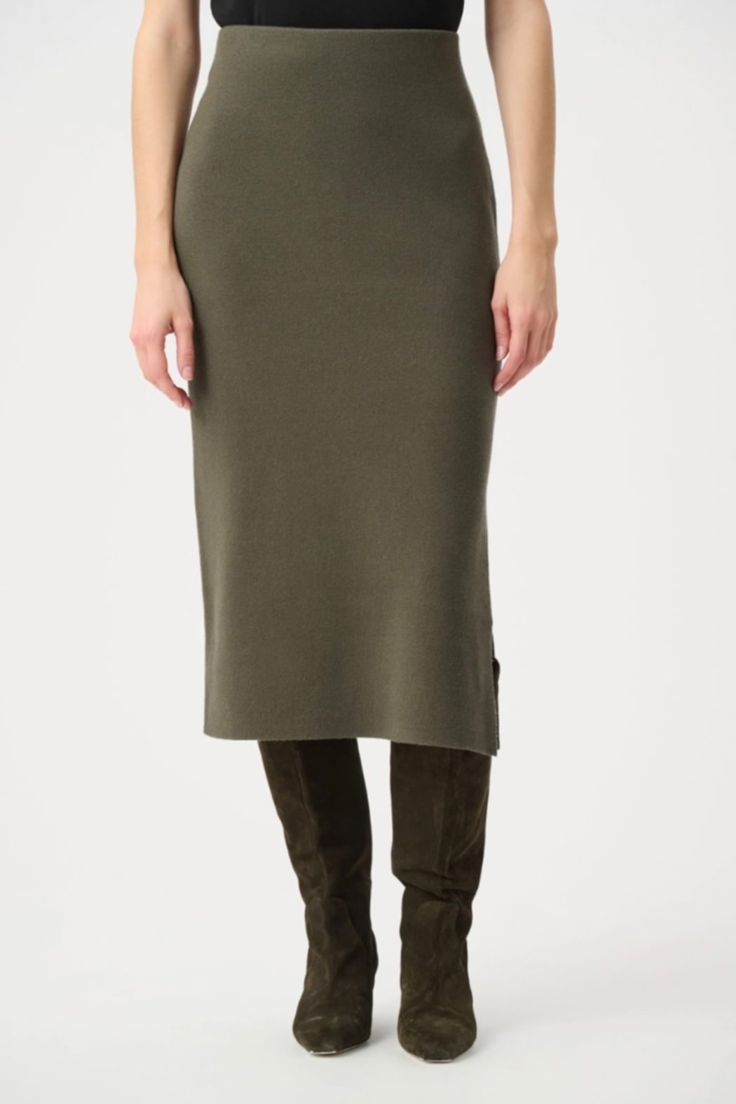 Sweater Knit Midi Skirt