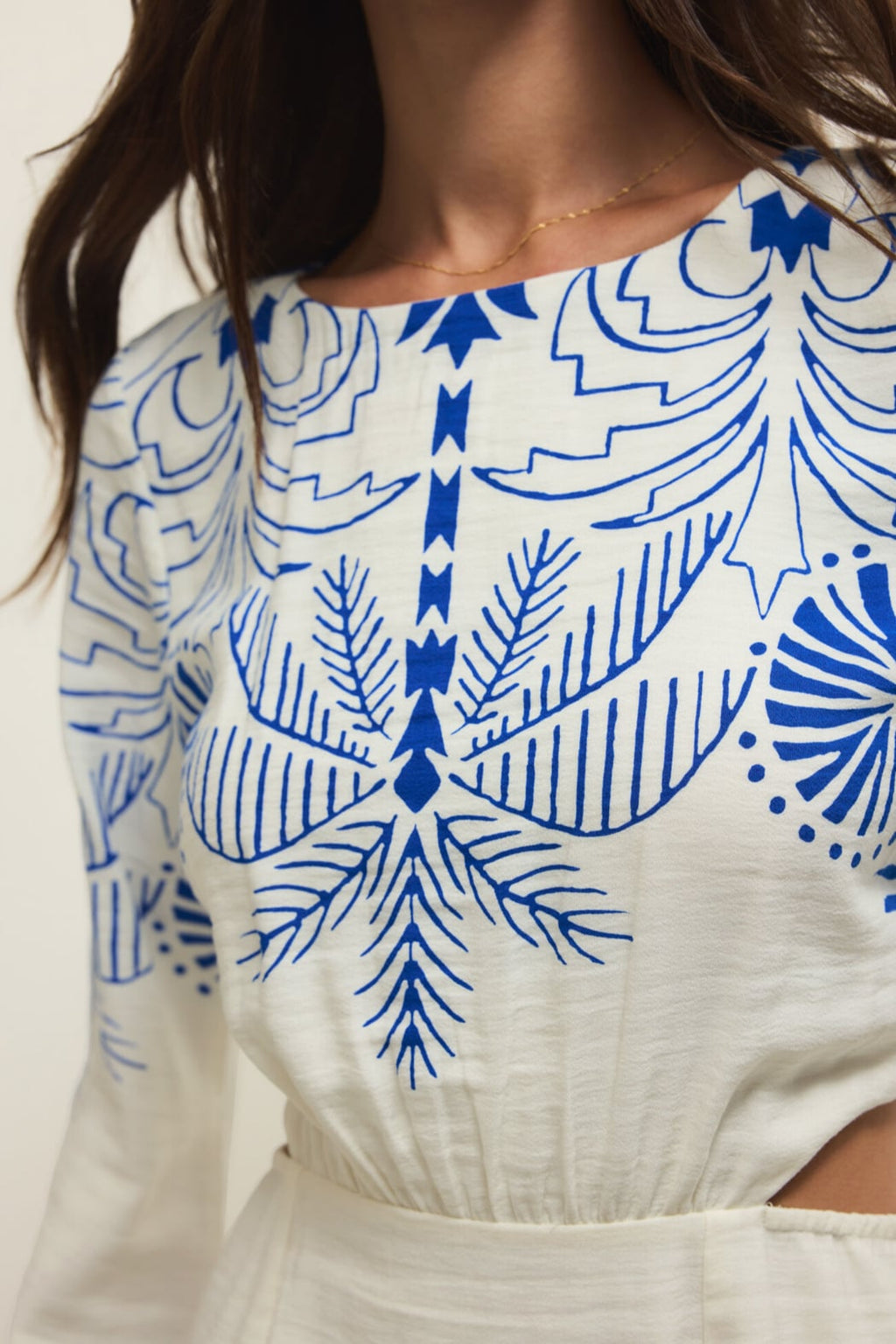 Tahina Palm Mini Dress