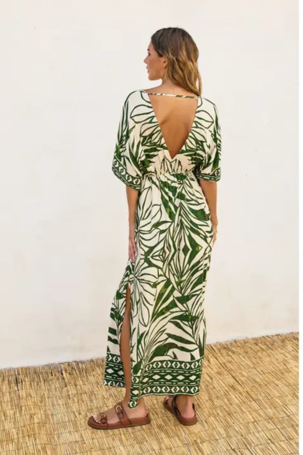Take Me Away Double Plunge Maxi Dress