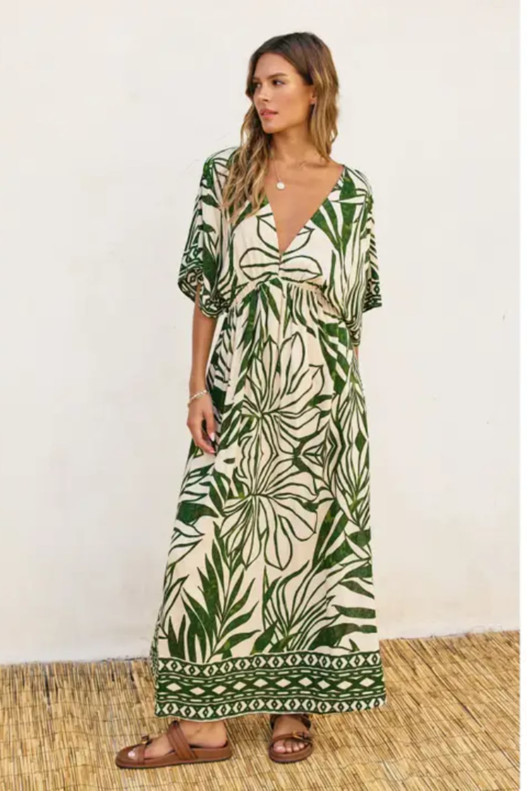 Take Me Away Double Plunge Maxi Dress