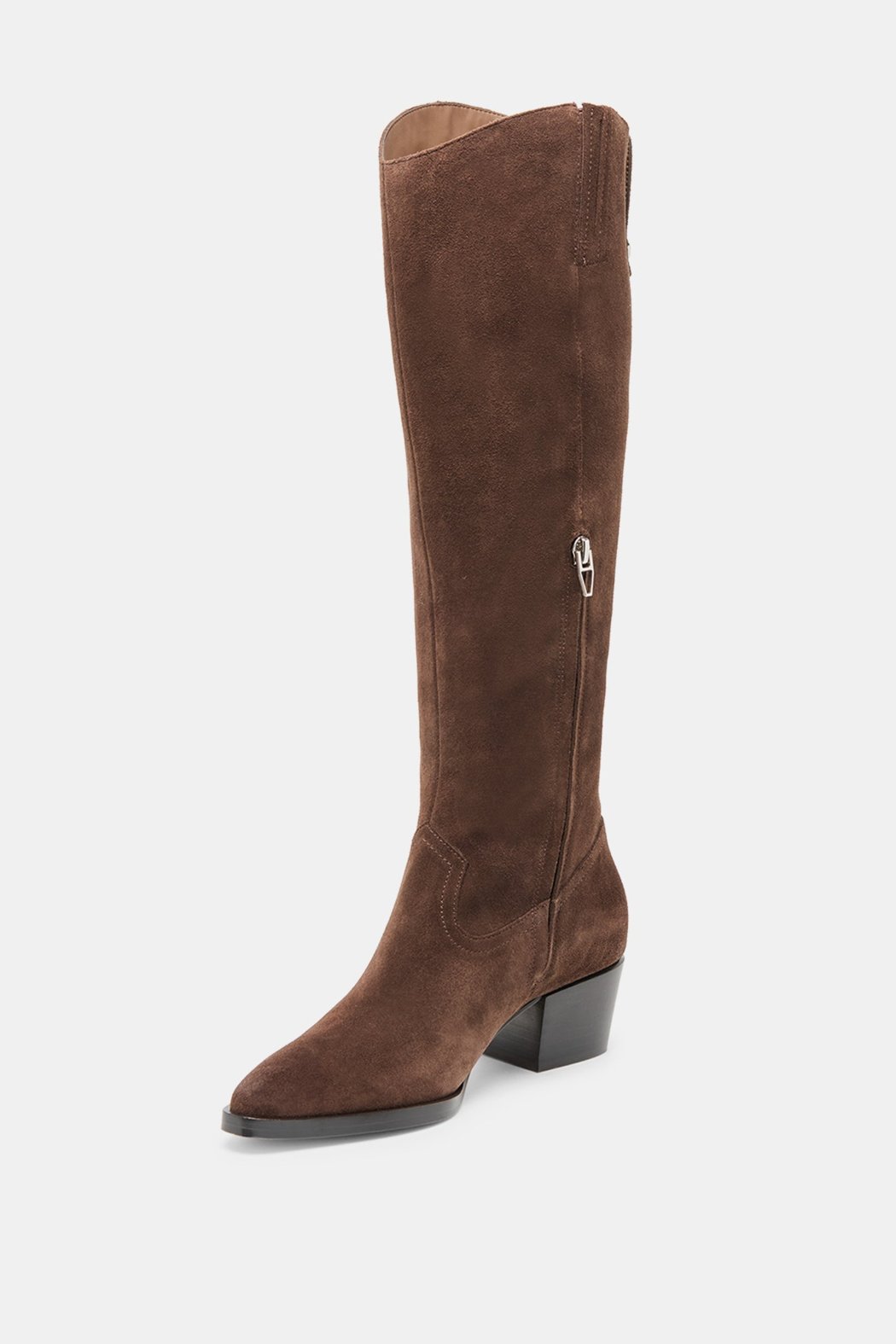 TALL BROWN SUEDE BOOT