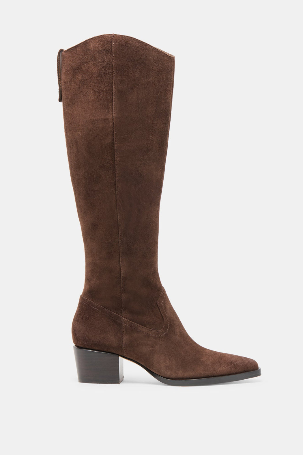 TALL BROWN SUEDE BOOT