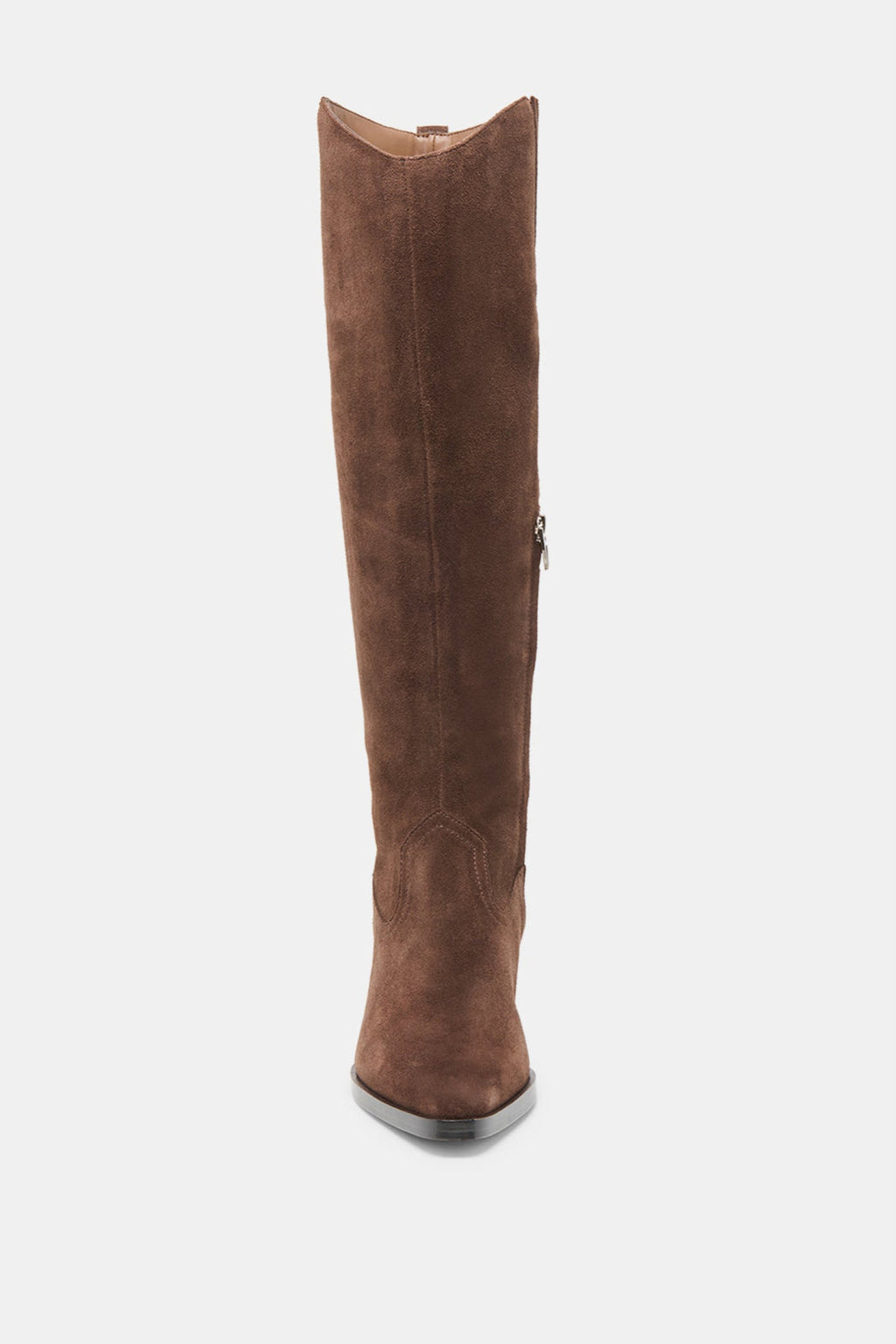 TALL BROWN SUEDE BOOT
