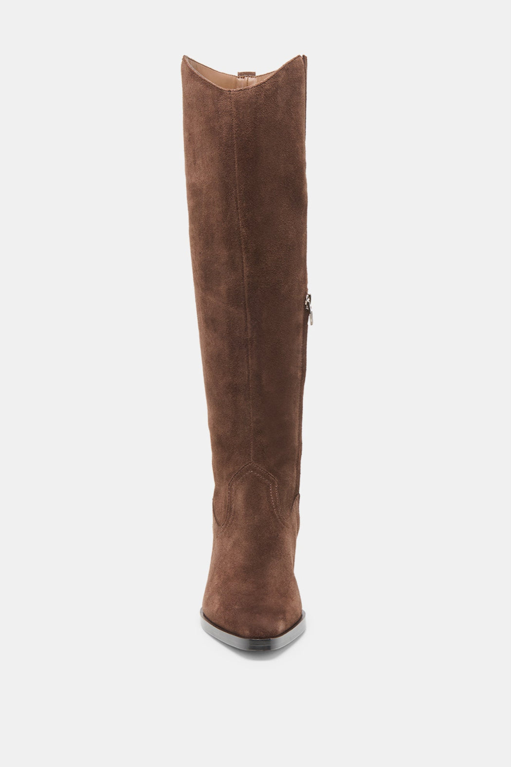 TALL BROWN SUEDE BOOT