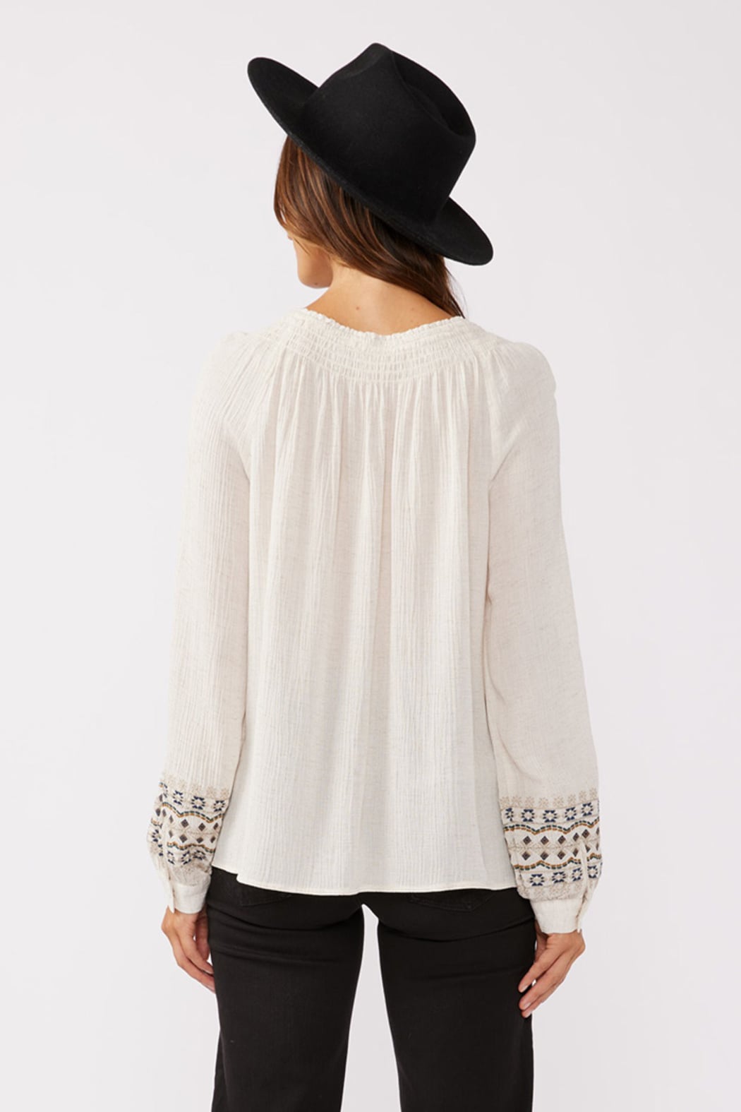 Tassel Tie Boho Blouse