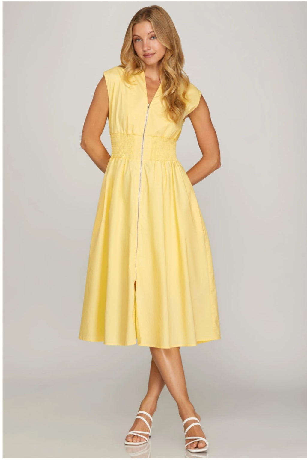The Lemon Drop Midi Dress