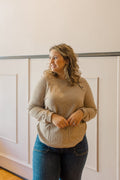 Tortoise Button Comfy Long Sleeve Sweater
