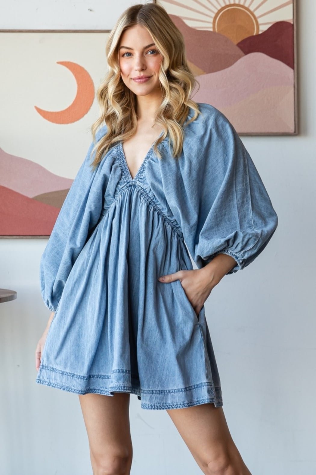 Mischa Blue Denim Dress
