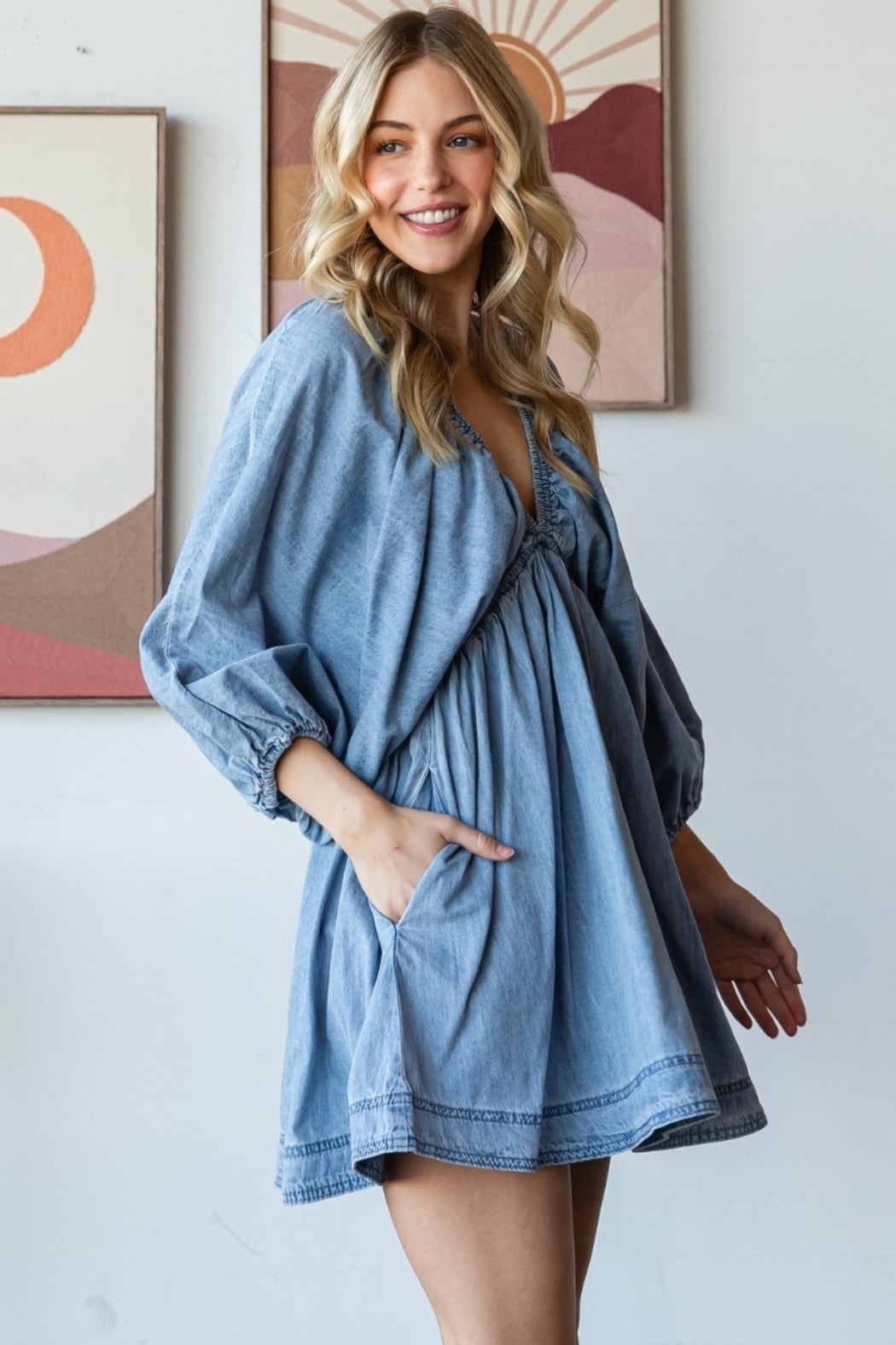 Mischa Blue Denim Dress