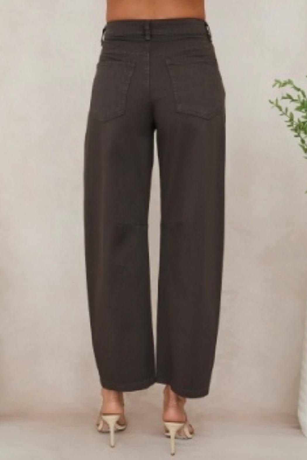 Wide Leg High Waist Barrel Pants