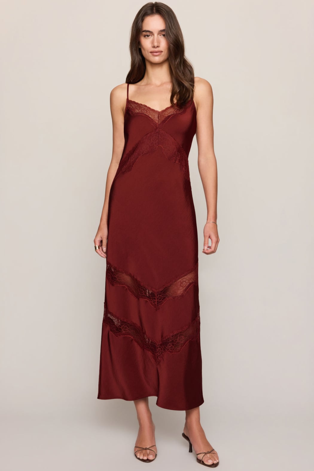 Z Supply Bruna Lace Inset Midi Dress