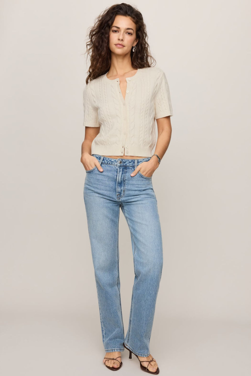 Z Supply Cera Cardigan Top in Cloud