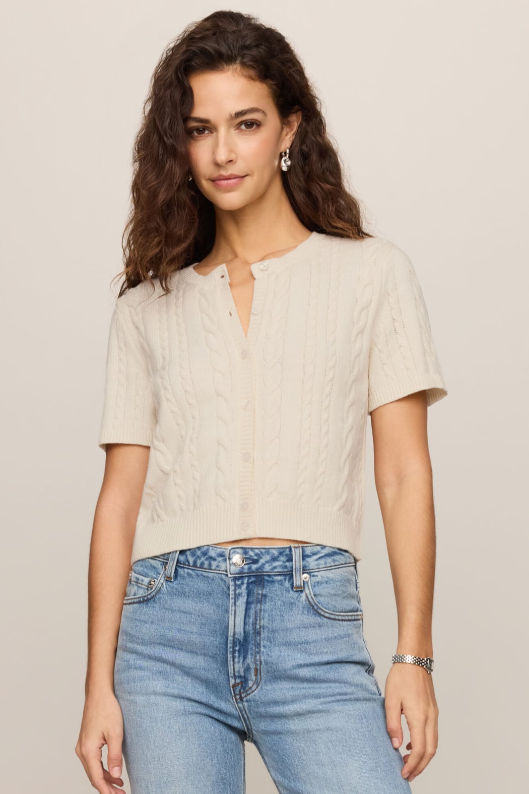 Z Supply Cera Cardigan Top in Cloud
