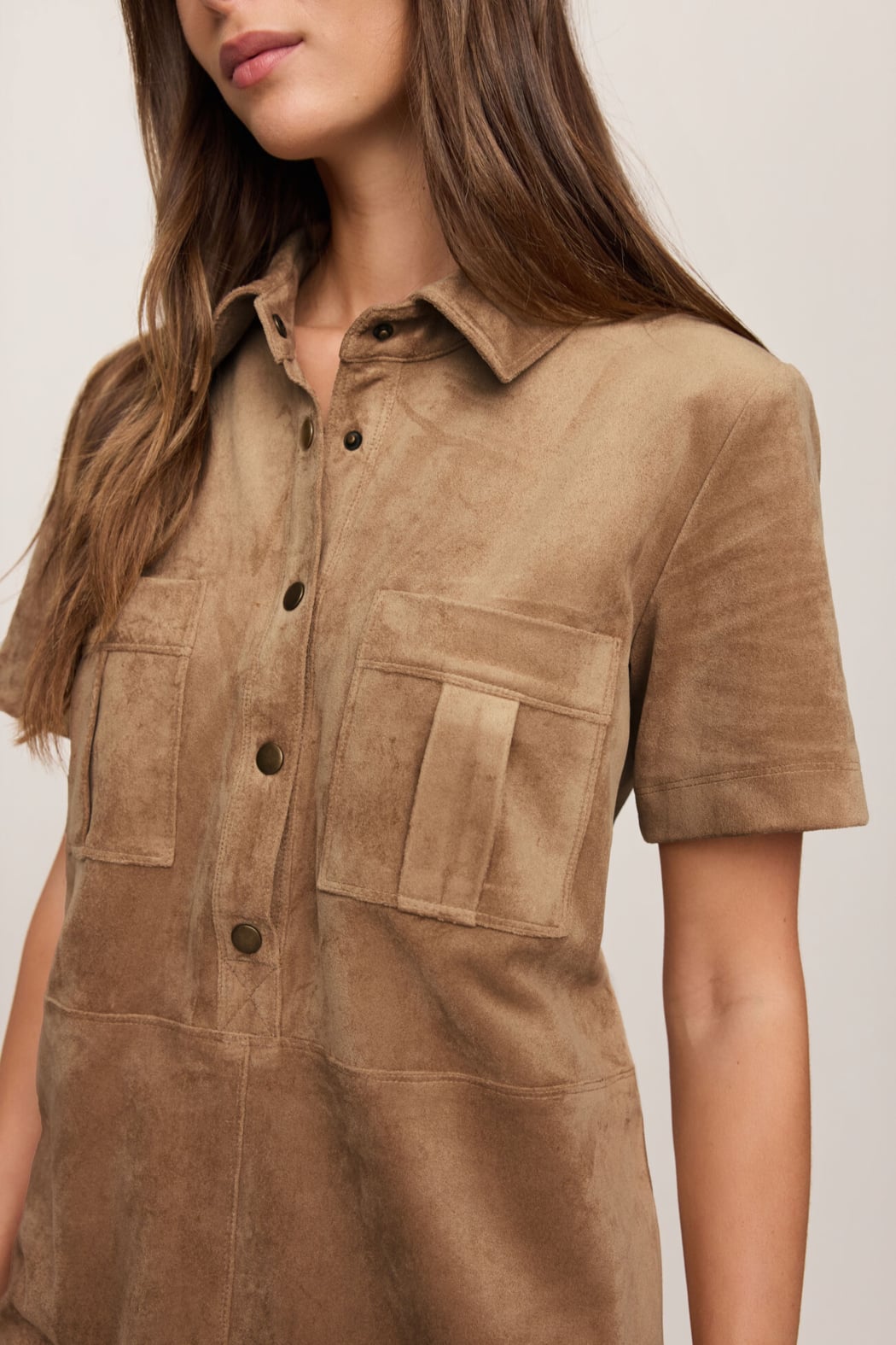 Z Supply Leone Sueded Mini Dress