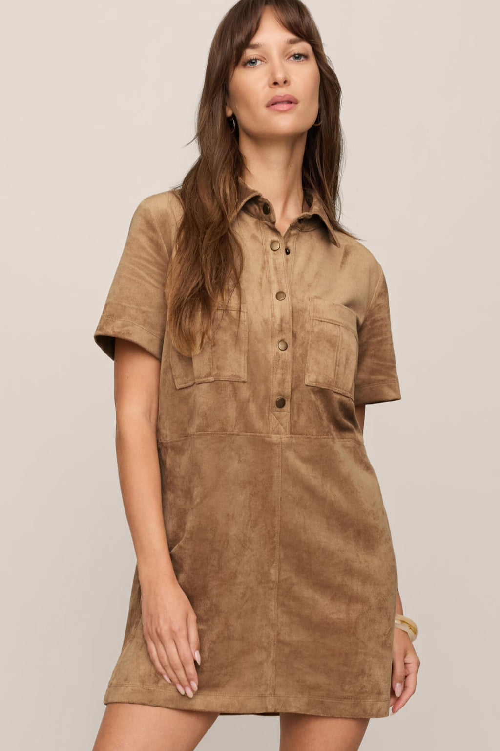Z Supply Leone Sueded Mini Dress