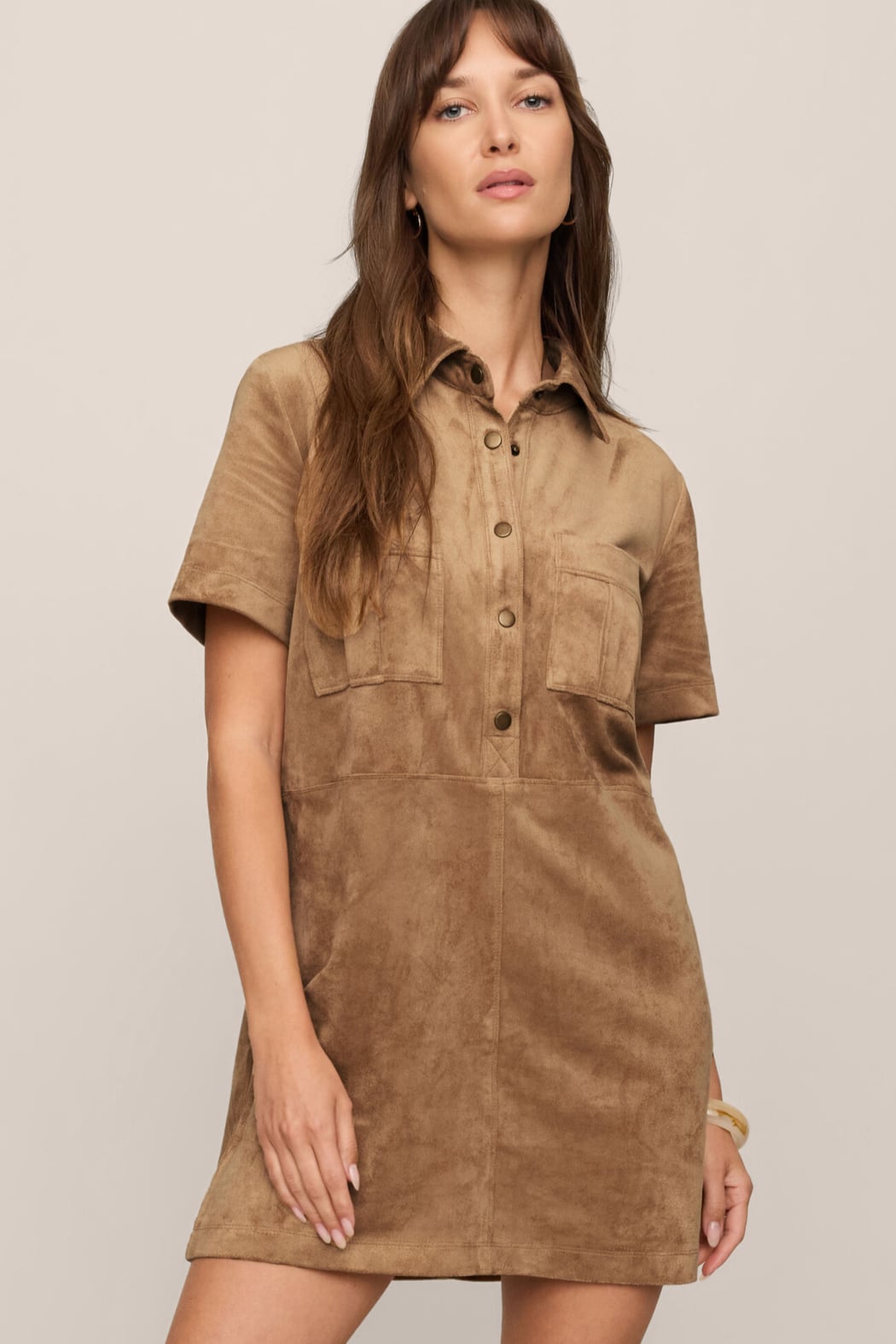 Z Supply Leone Sueded Mini Dress