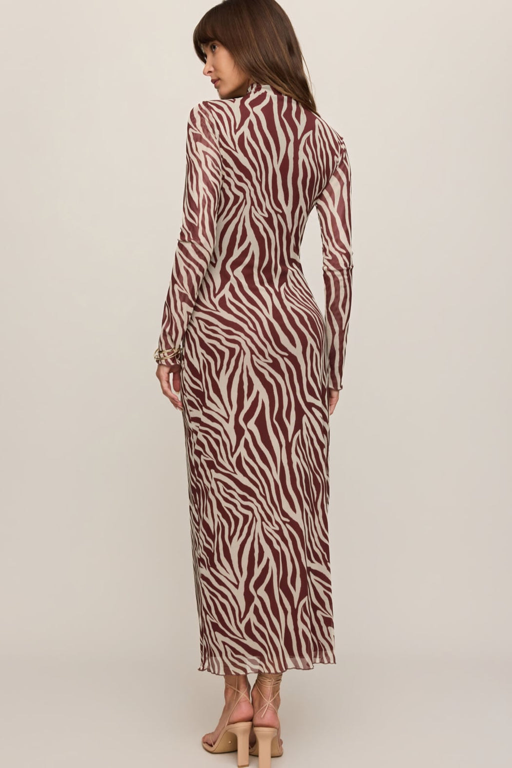 Z Supply Sevilla Zebra Mesh Midi Dress