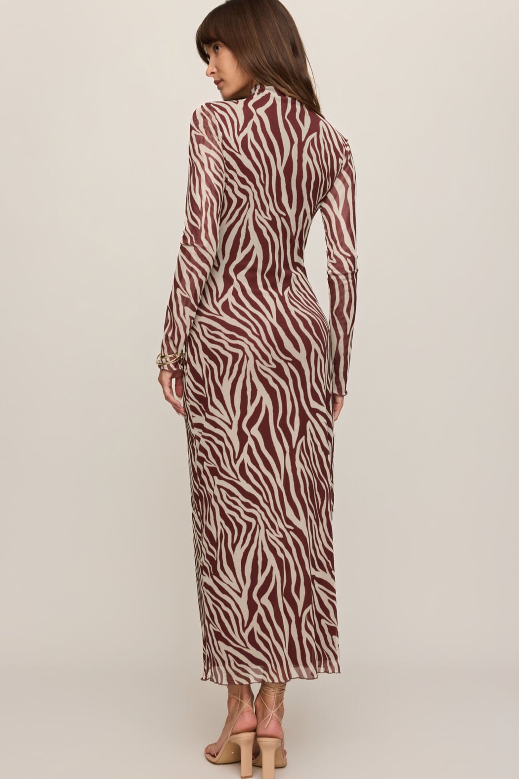 Z Supply Sevilla Zebra Mesh Midi Dress
