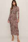 Z Supply Sevilla Zebra Mesh Midi Dress