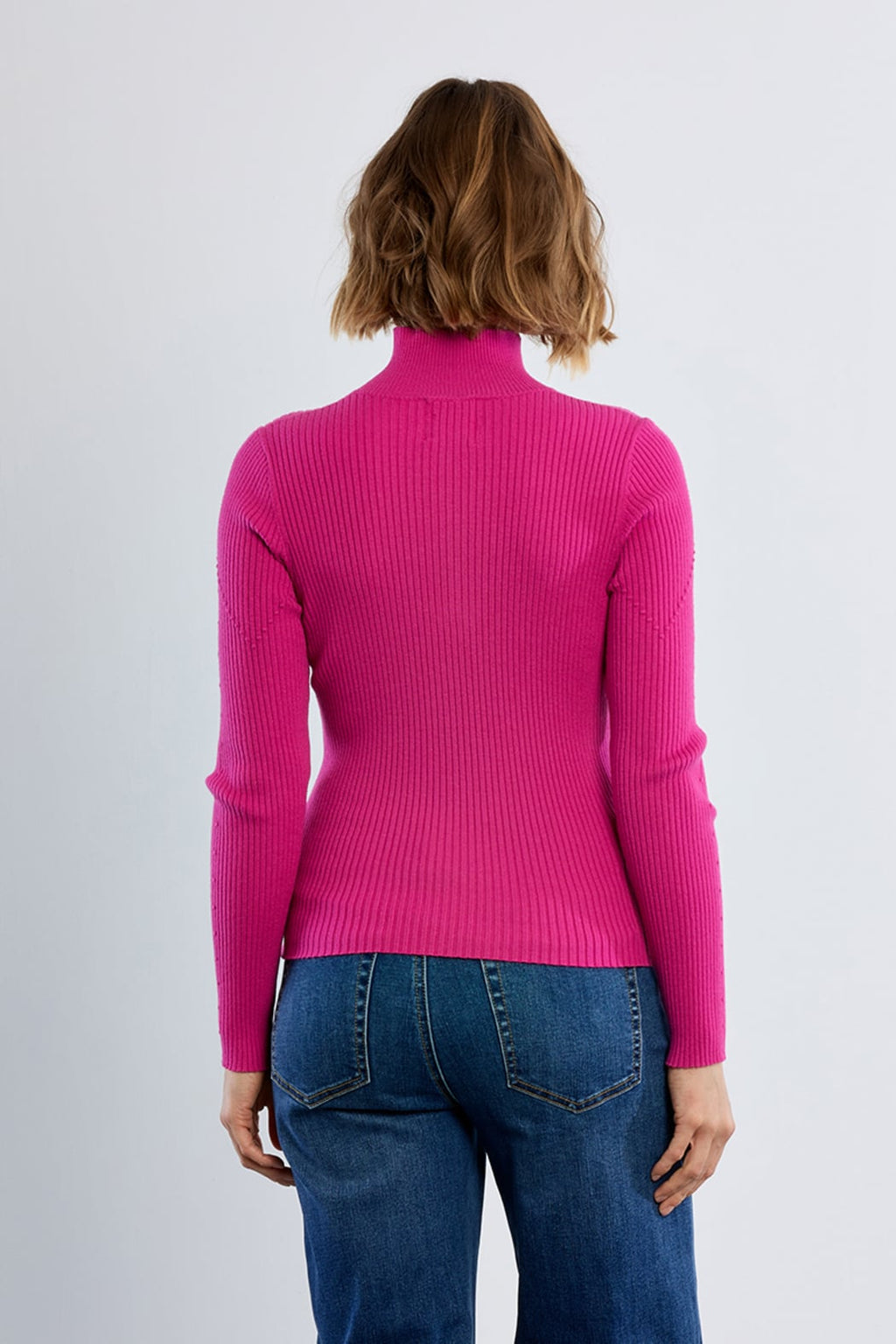 ZIP FITTED SWEATER