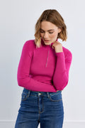 ZIP FITTED SWEATER